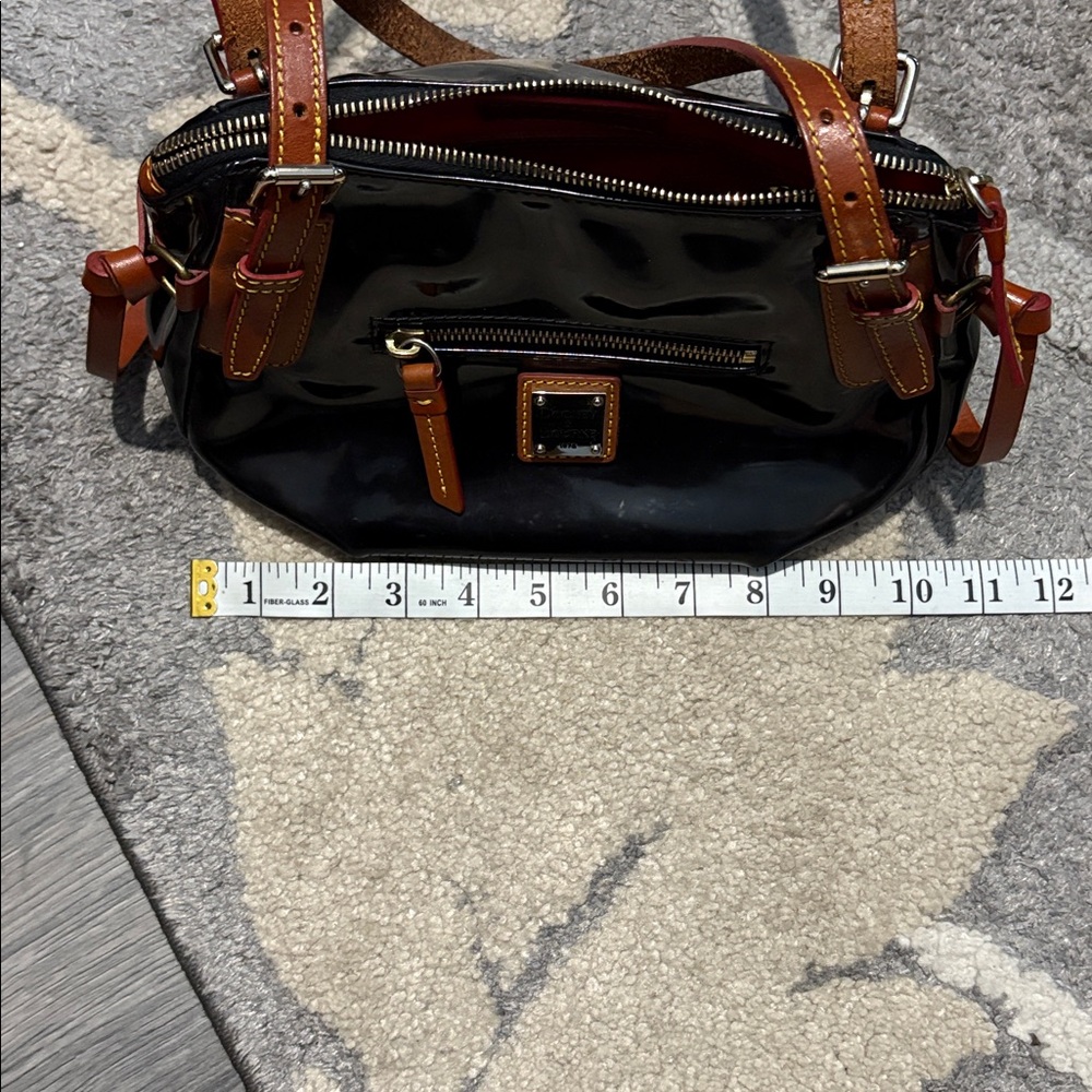 Dooney & Bourke Patent Leather Bag with Leather Accents - Picture 13 of 14